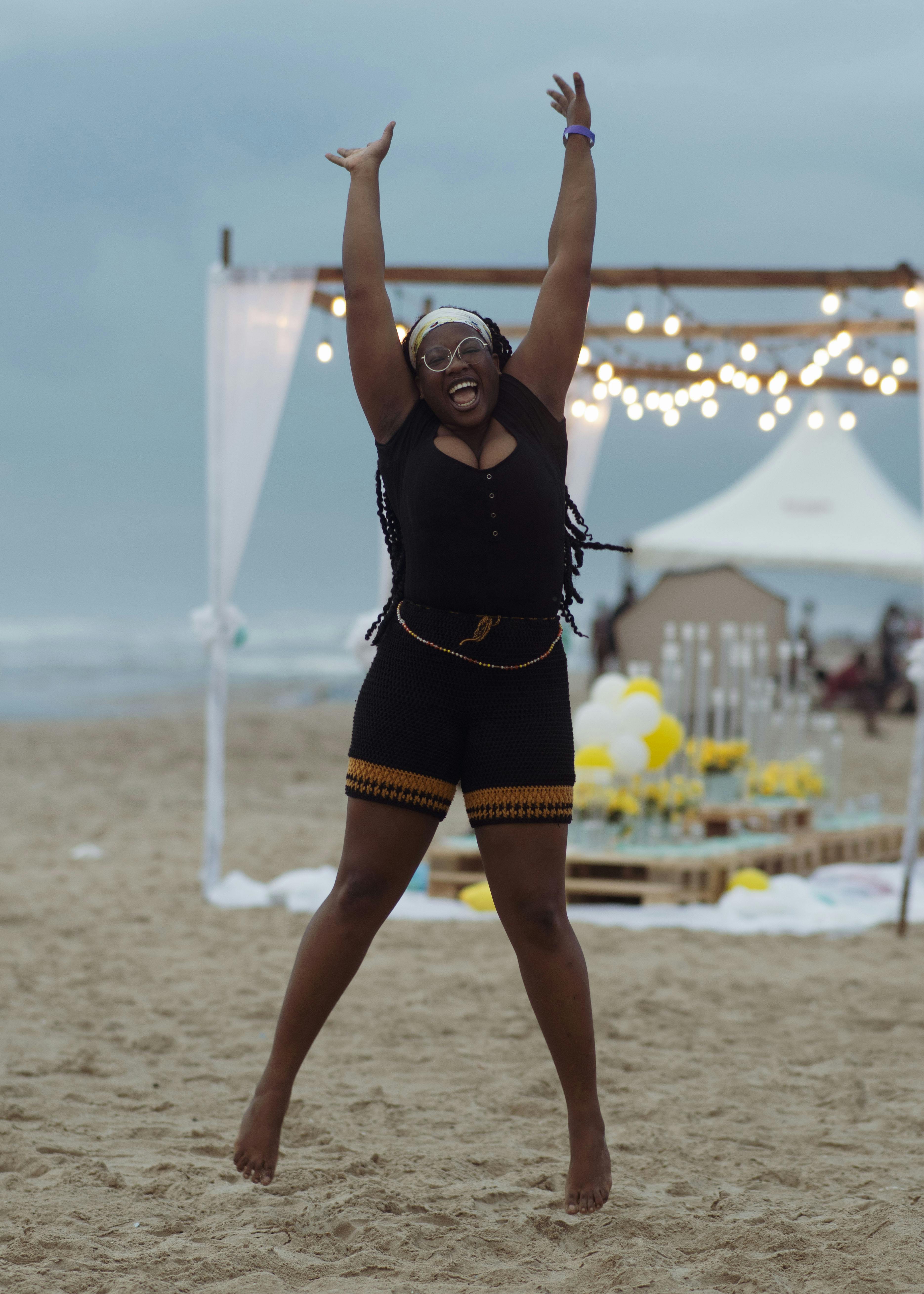 Beach party sunset celebration